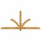 Ekena Millwork Redmond Rough Sawn Timber Gable Bracket, Western Red Cedar, 84"W x 38"H x 4"D x 4"F, 11/12 Pitch GBW084X38X0404RED00RWR - alternate 1
